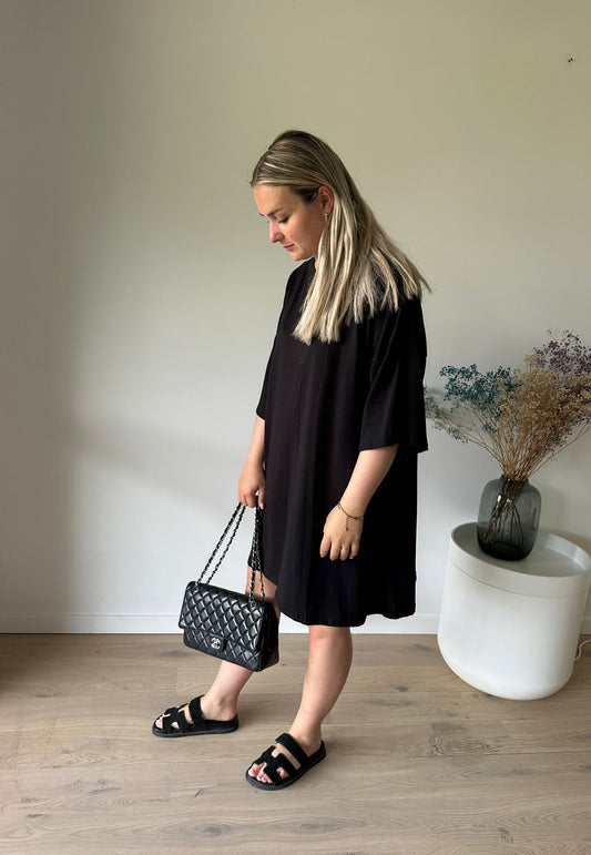 Black t-shirt dress