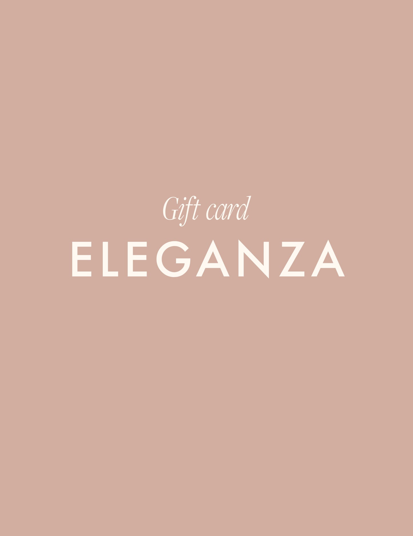 Giftcard Eleganza
