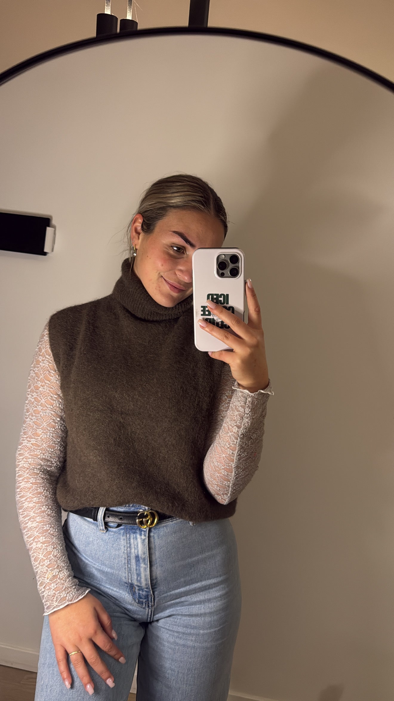 Turtleneck debardeur