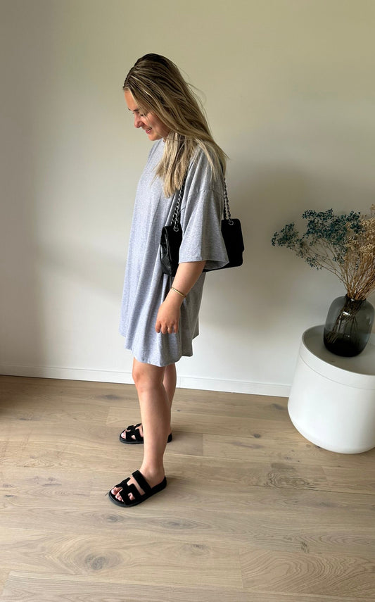 Grey t-shirt dress