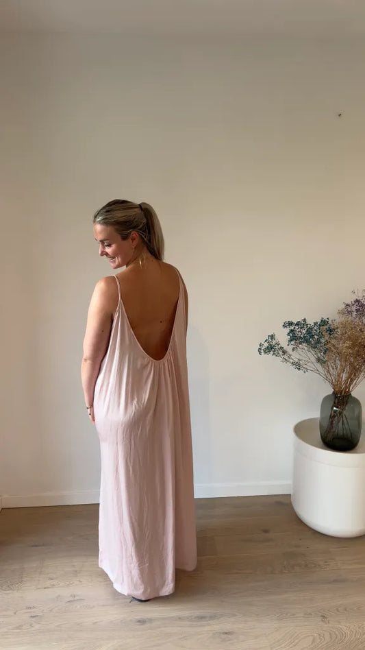 Satin long dress
