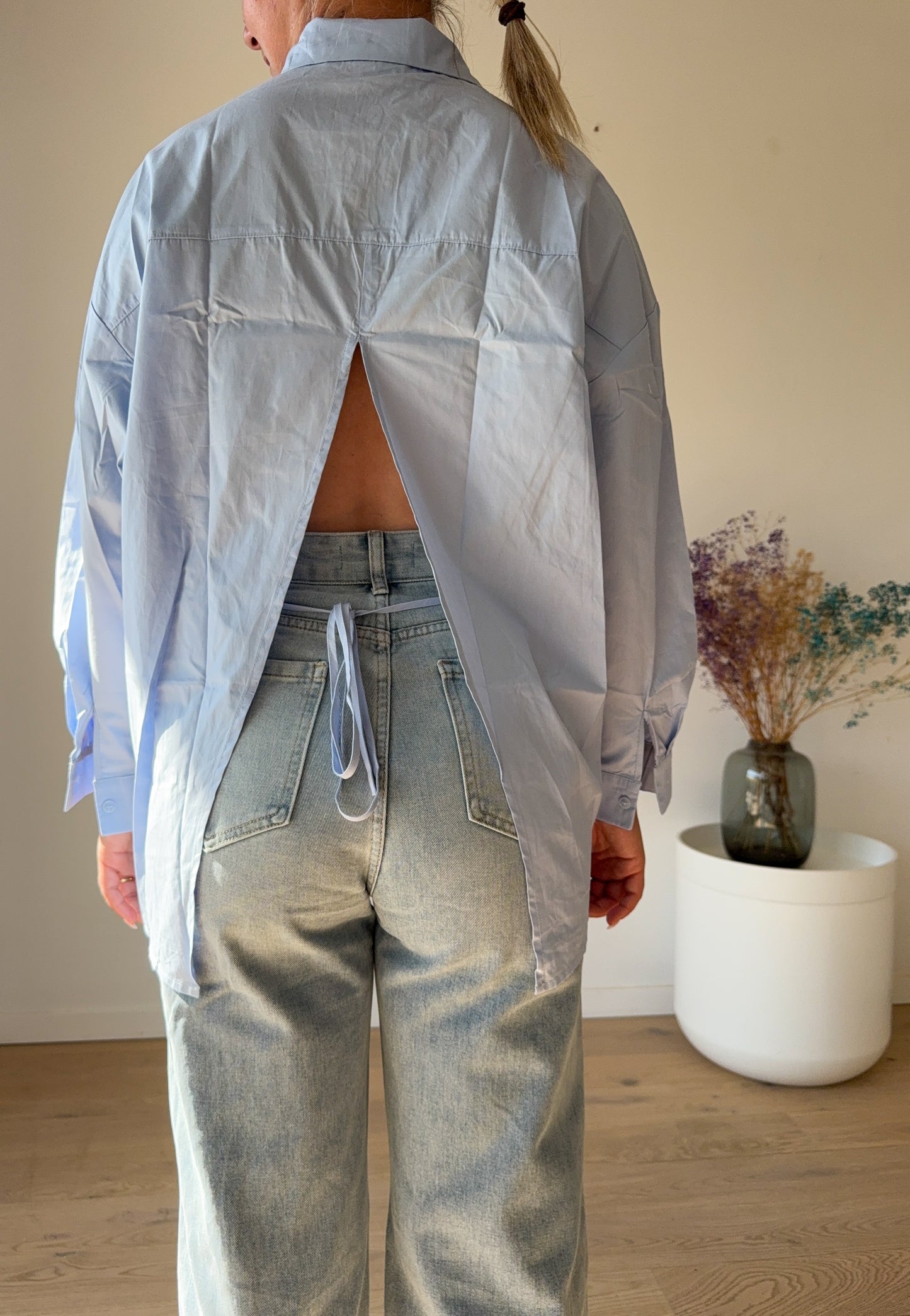 Split back blouse