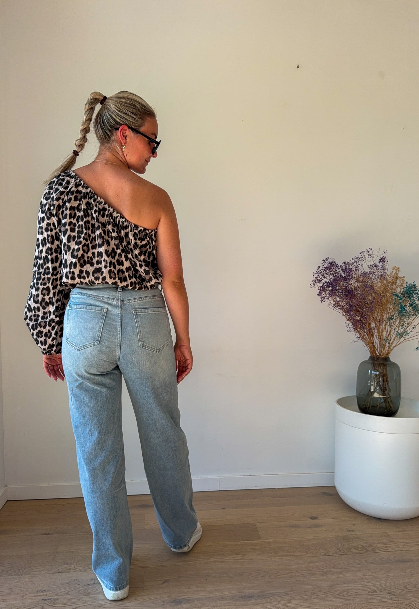 Tiger off shoulder blouse